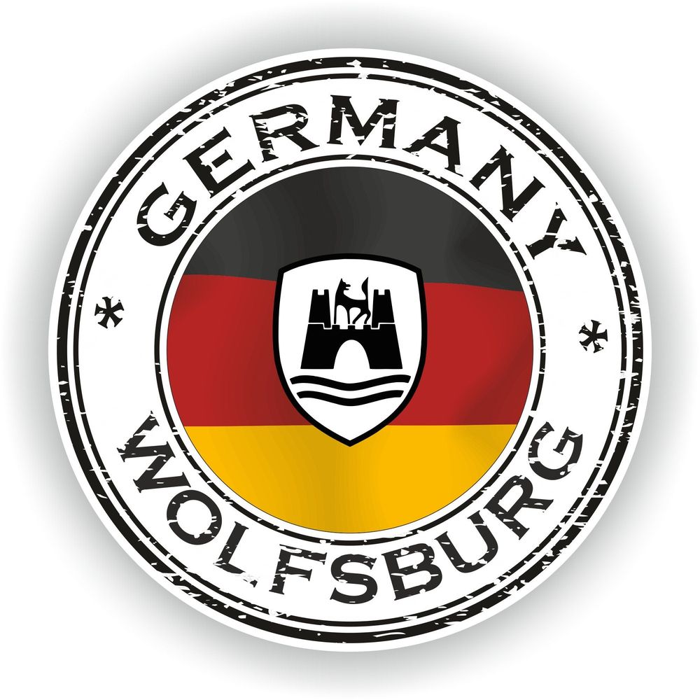 Germany Wolfsburg Seal Round Flag