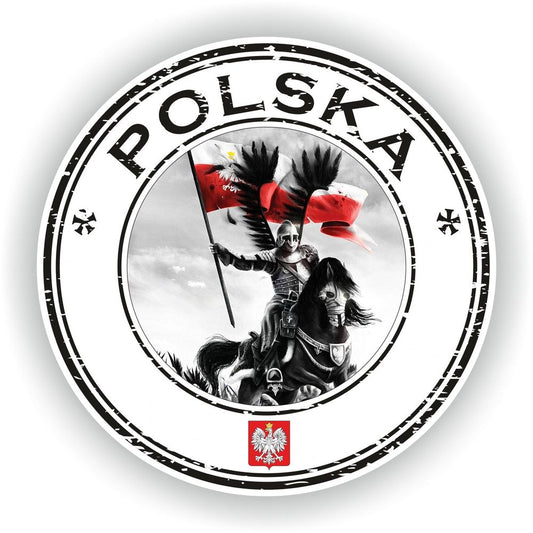 Polska #01 Poland Seal Round Flag