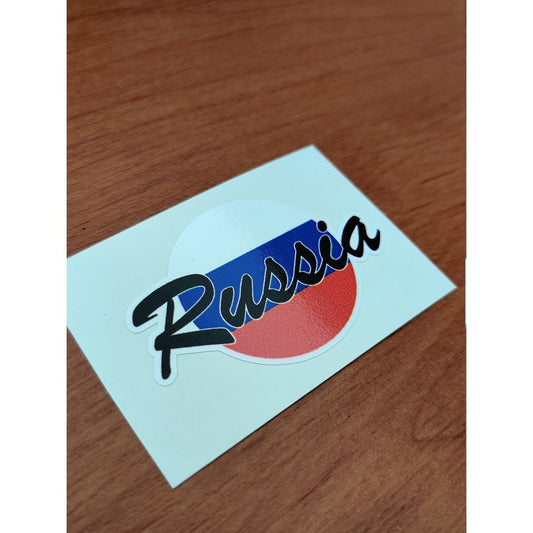 Russia Round Flag