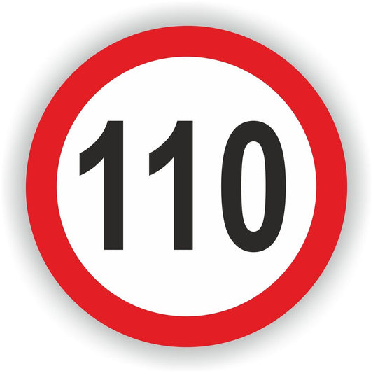 Speed Limit 110 Warning