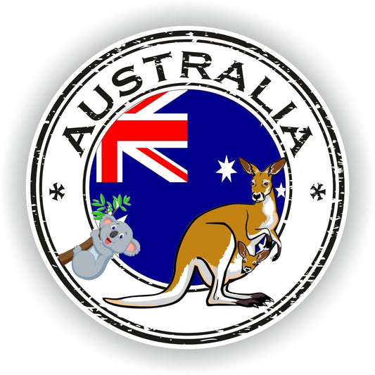 Australia Seal Round Flag