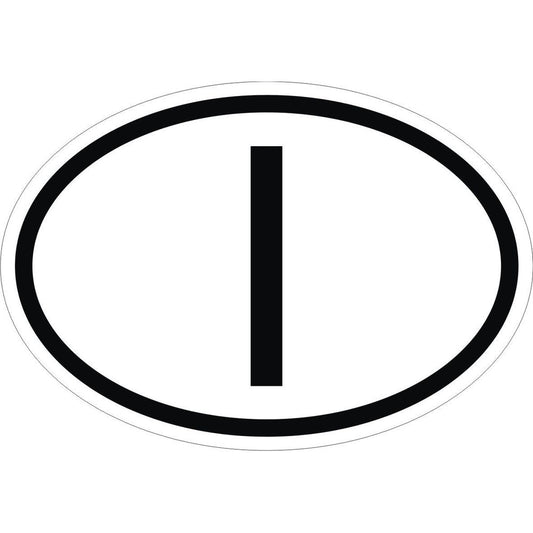Italy I Country Code Oval