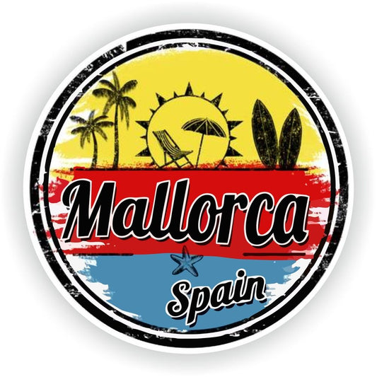 Mallorca Stamp Round