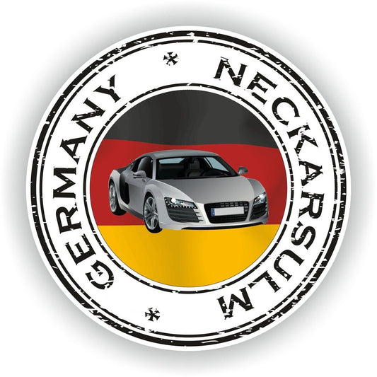Germany Neckarsulm Seal Round Flag