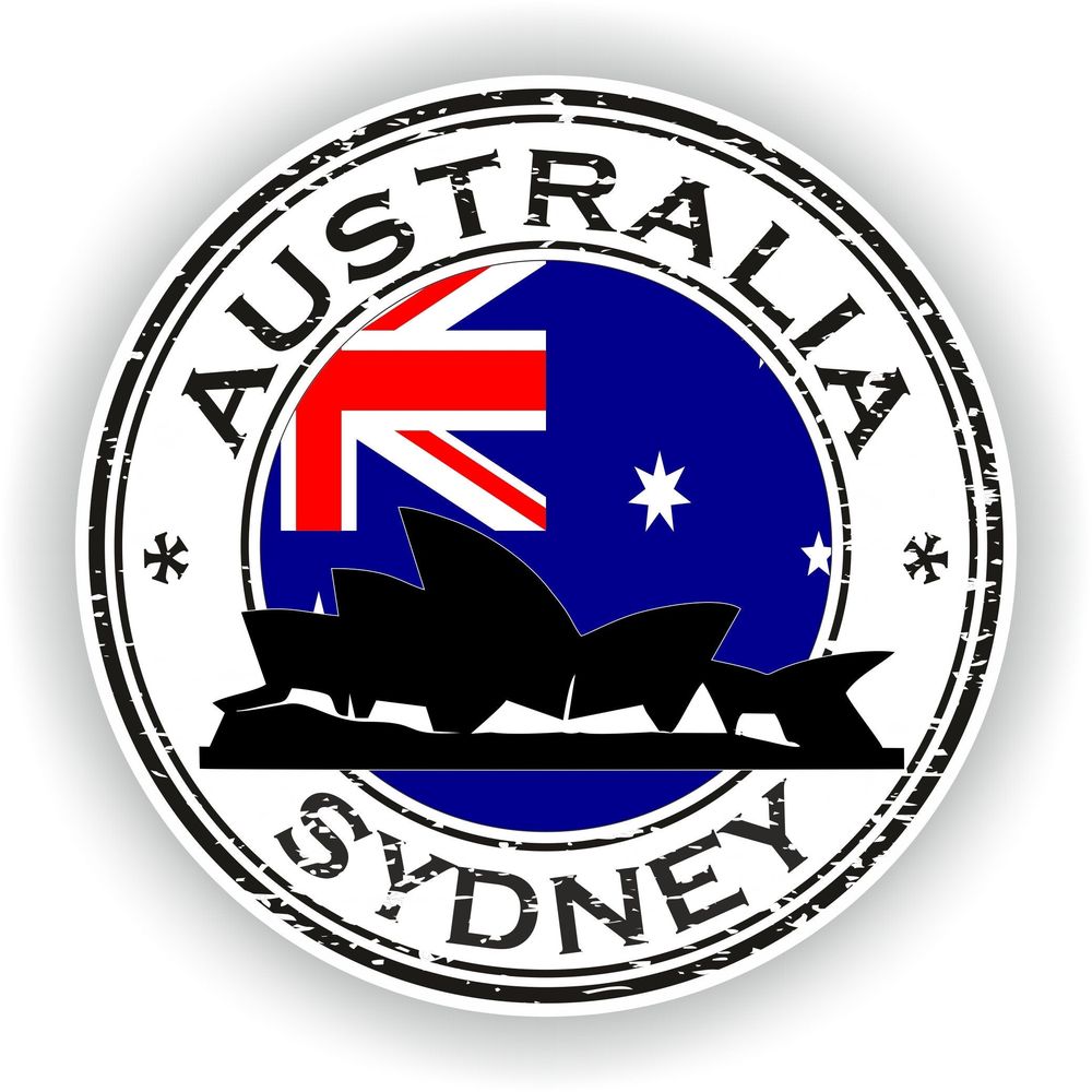 Sydney Australia Seal Round Flag