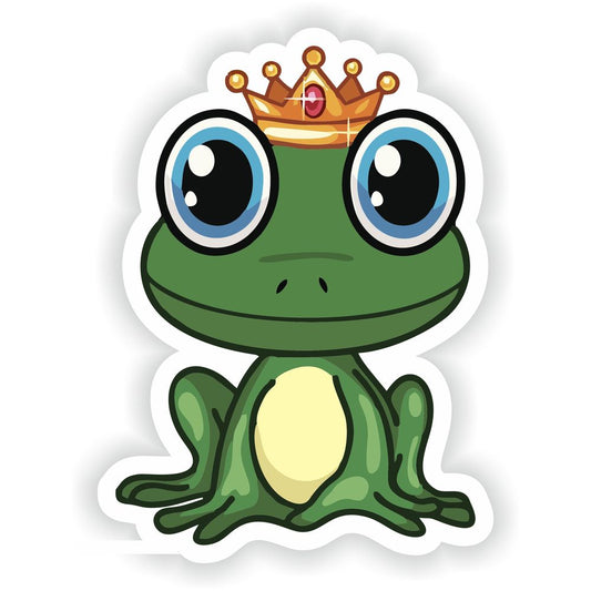 Cute Frog Smiling Prince King