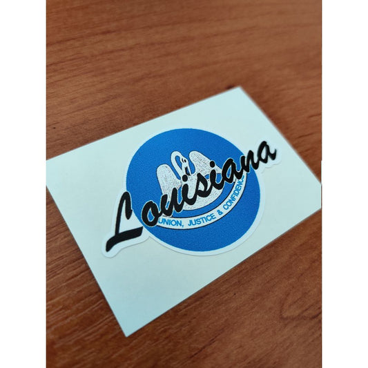 Louisiana USA Round Flag