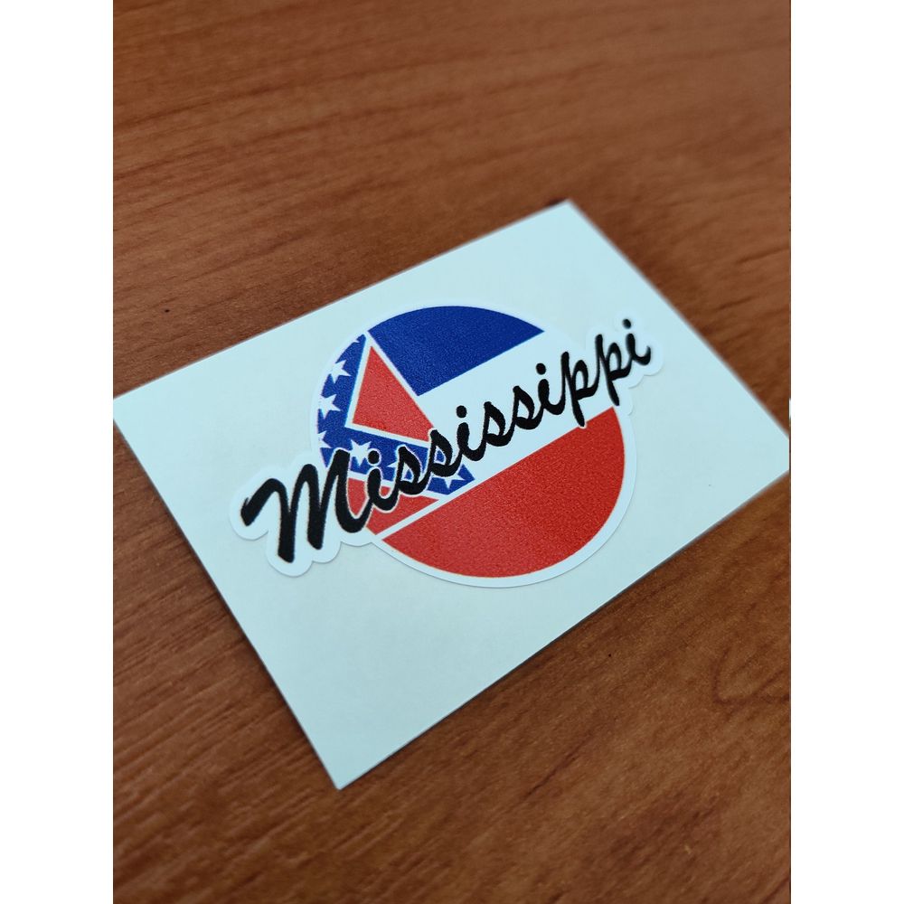 Mississippi USA Round Flag