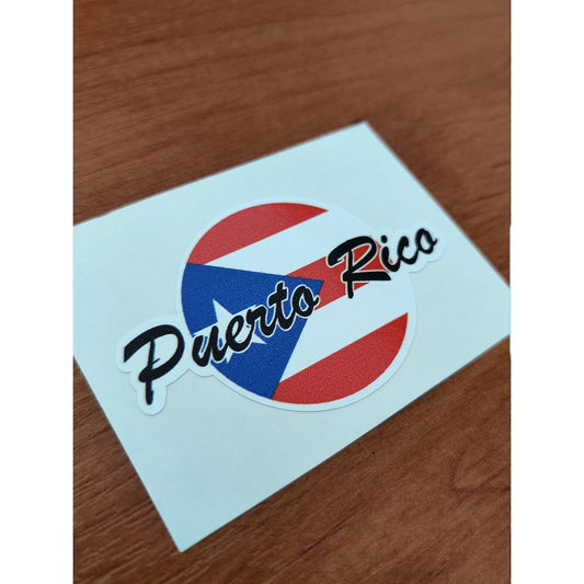 Puerto Rico USA Round Flag