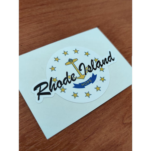 Rhode Island USA Round Flag