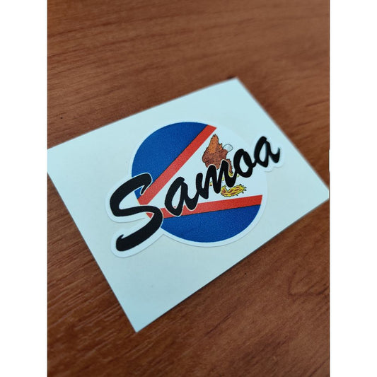 Samoa USA Round Flag