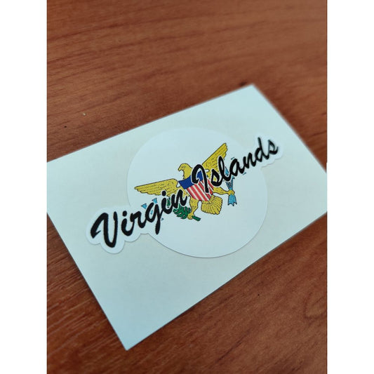 Virgin Islands USA Round Flag