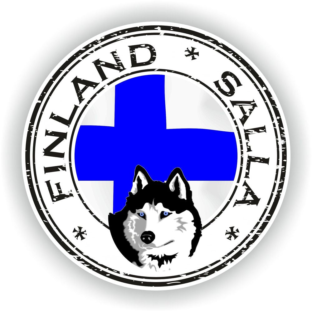 Finland Salla Seal Round Flag