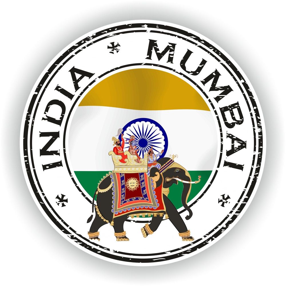 India Mumbai #01 Seal Round Flag