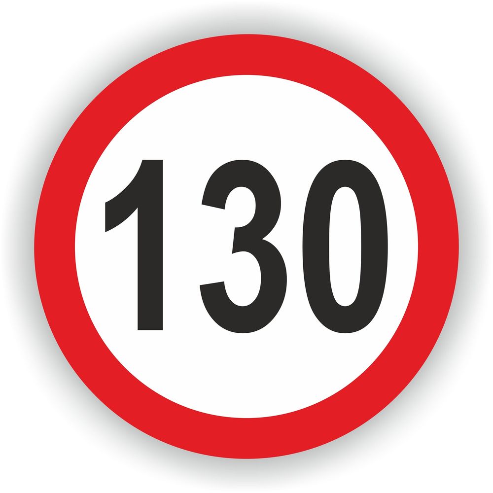 Speed Limit 130 Warning
