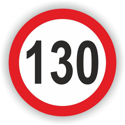 Speed Limit 130 Warning