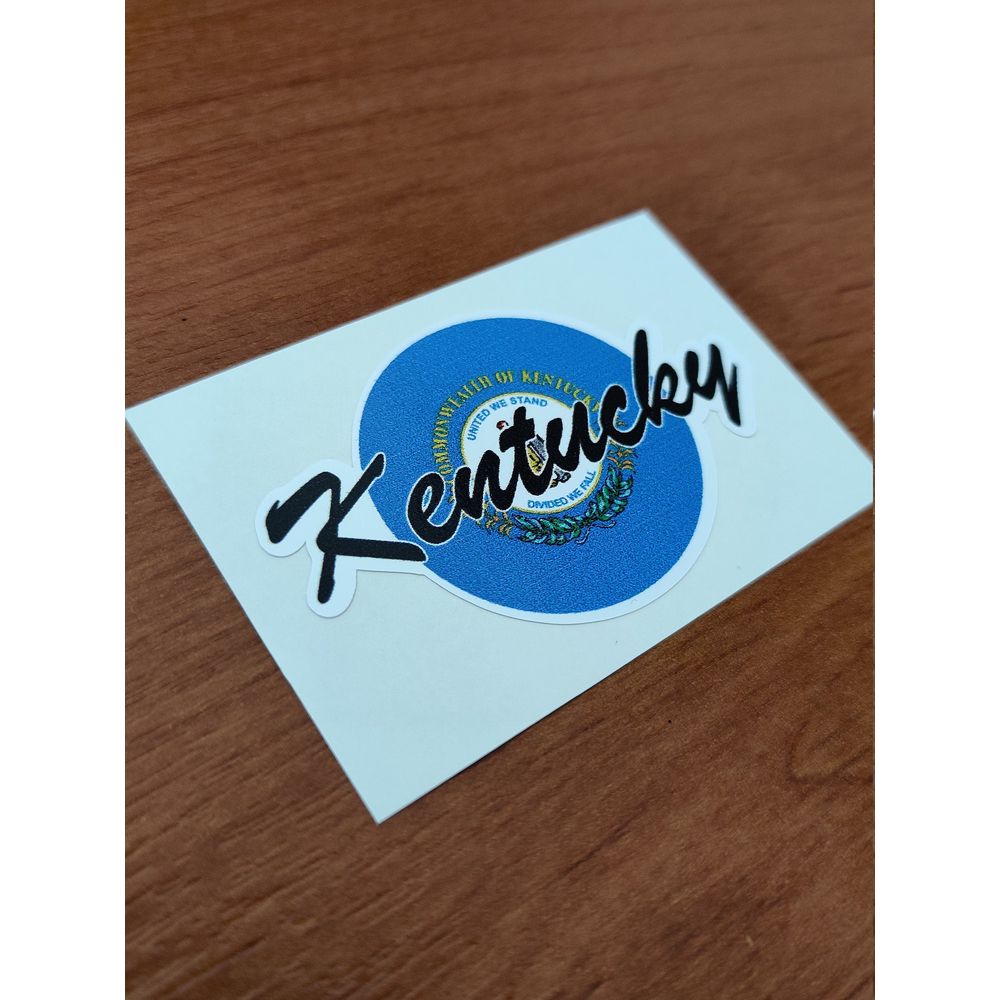Kentucky USA Round Flag
