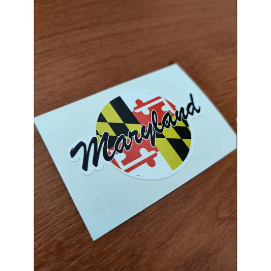 Maryland USA Round Flag