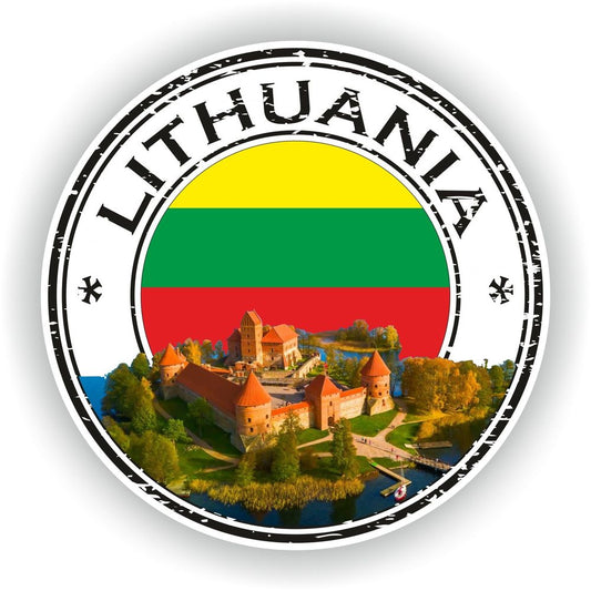 Lithuania Seal Round Flag