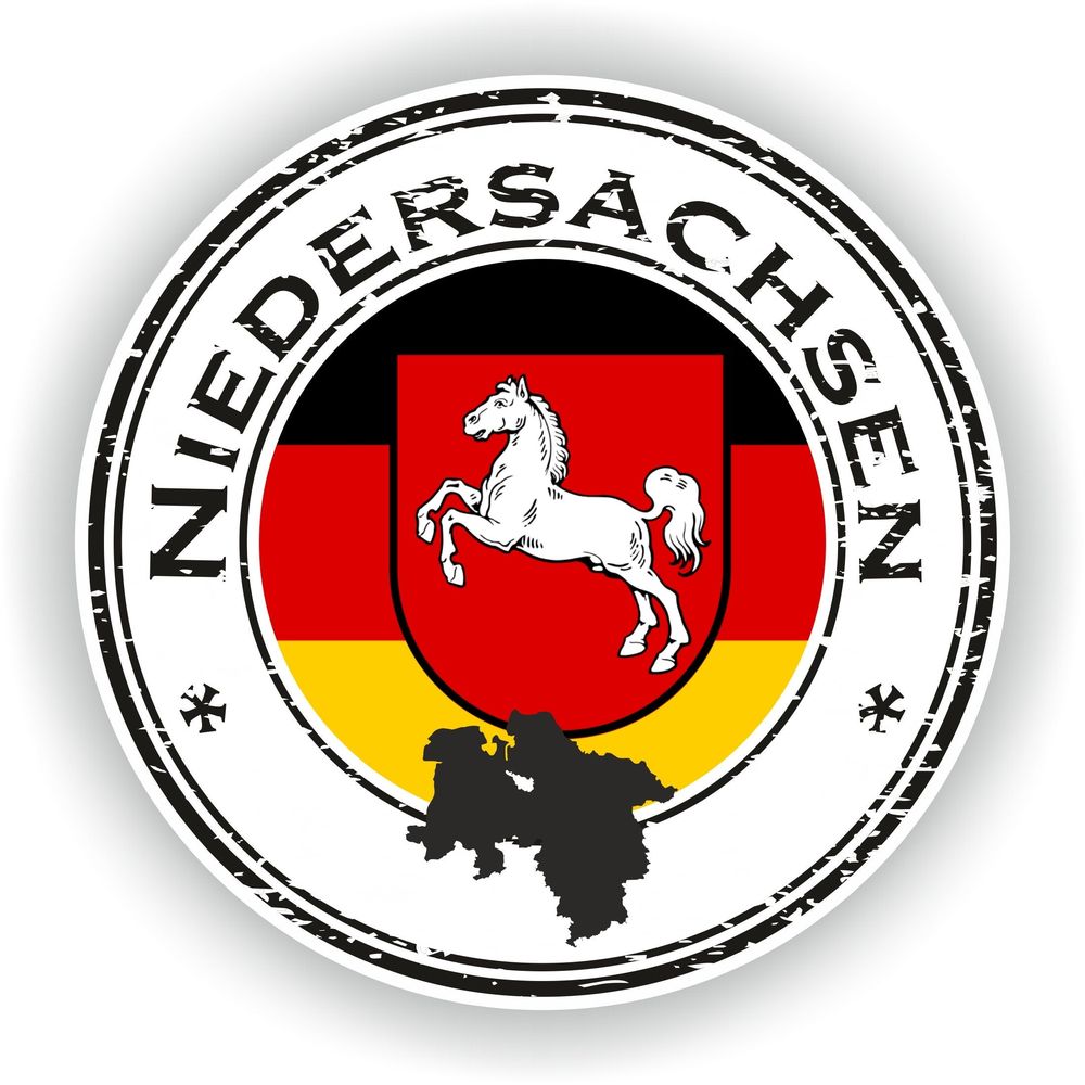 Niedersachsen Germany Seal Round Flag