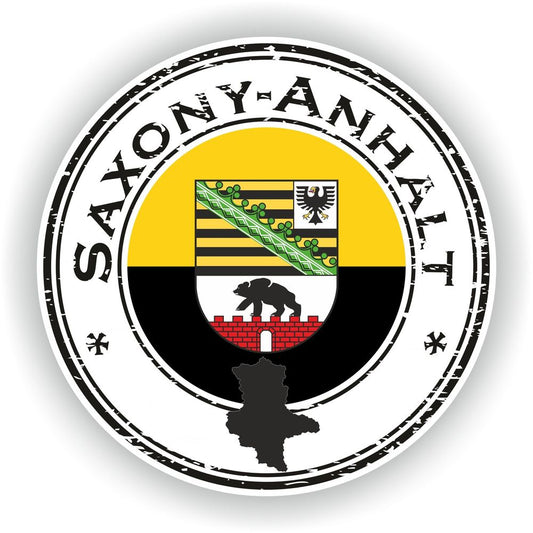 Saxony-Anhalt Germany Seal Round Flag