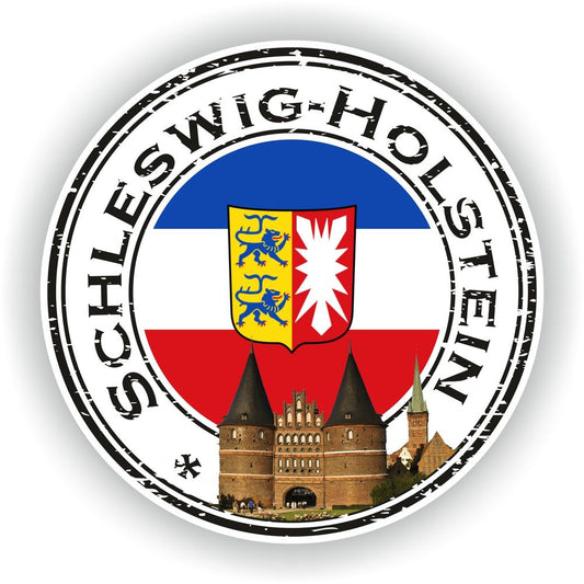 Schleswig-Holstein Germany Seal Round Flag