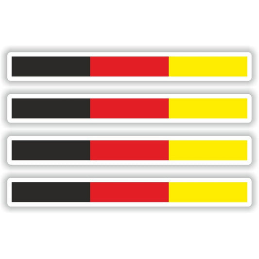 4 x Flag Stripes Germany