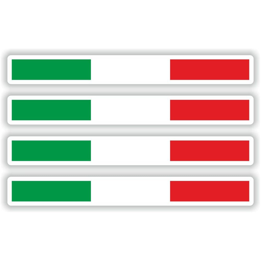 4 x Flag Stripes Italy