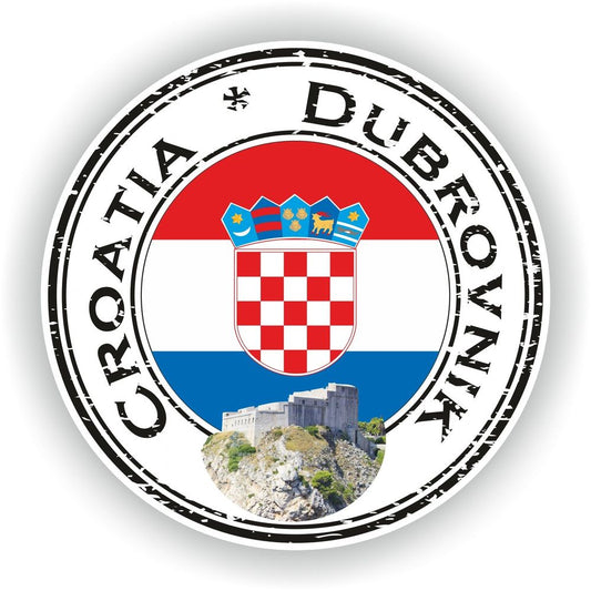 Croatia Dubrovnik Seal Round Flag