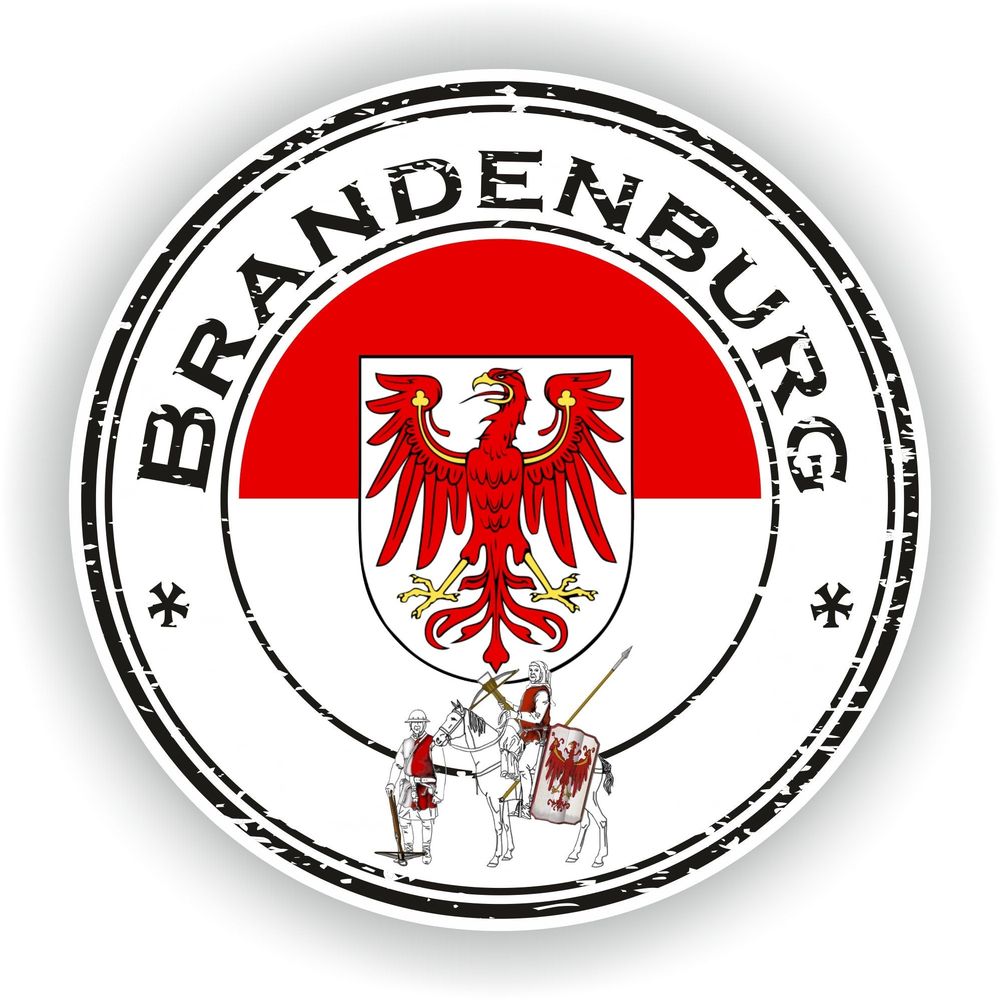 Brandenburg Germany Seal Round Flag