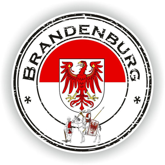 Brandenburg Germany Seal Round Flag