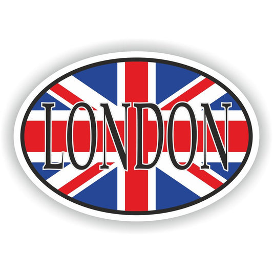 London United Kingdom UK City Country Code Oval With Flag