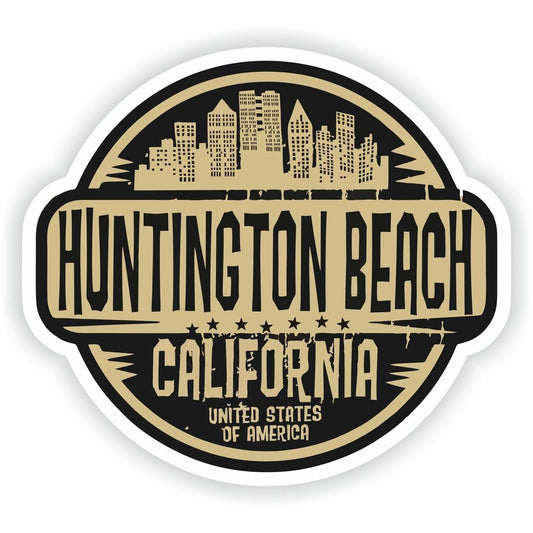 Huntington Beach California Seal Round Flag