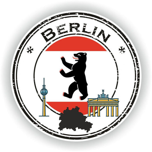 Germany Berlin Bear Seal Round Flag