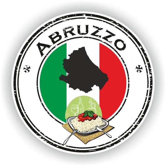 Abruzzo Italy Seal Round Flag