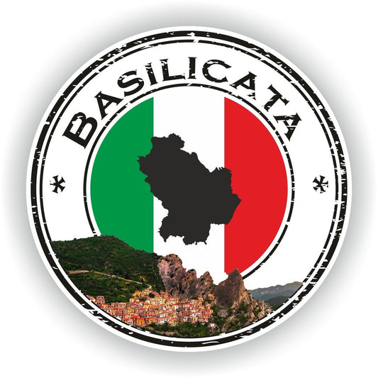 Basilicata Italy Seal Round Flag