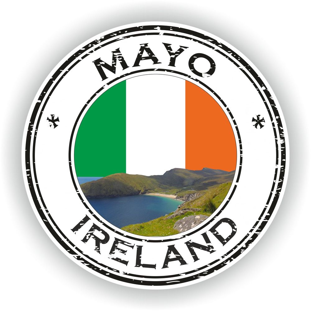 Ireland Mayo Seal Round Flag