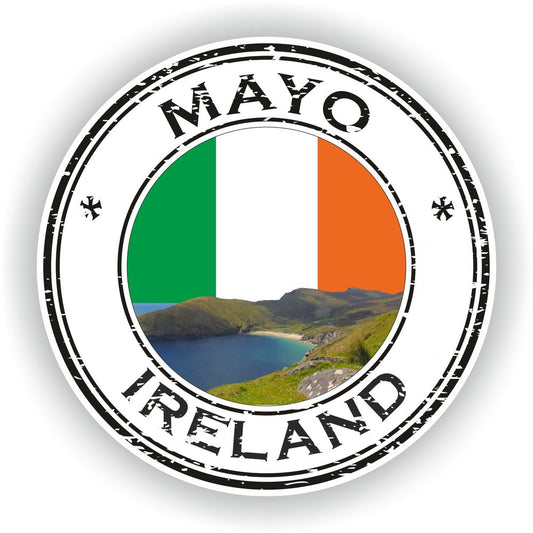 Ireland Mayo Seal Round Flag