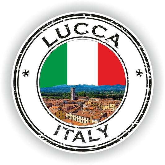Lucca Italy Italia Seal Round Flag