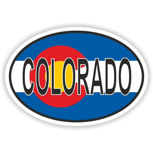 Colorado Country Code Oval With Flag