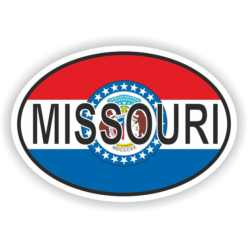 Missouri Country Code Oval With Flag