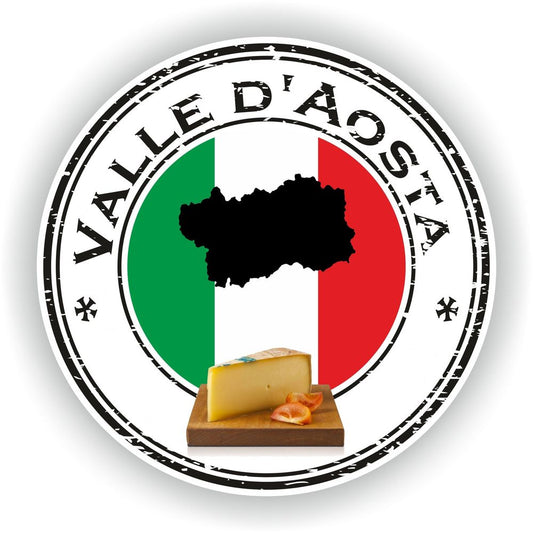 Aosta Valley Valle D'Aosta Italy Seal Round Flag