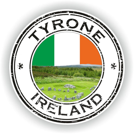 Ireland Tyrone Seal Round Flag