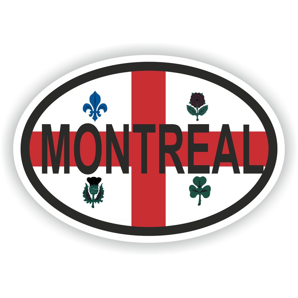 Montreal Country Code Oval With Flag