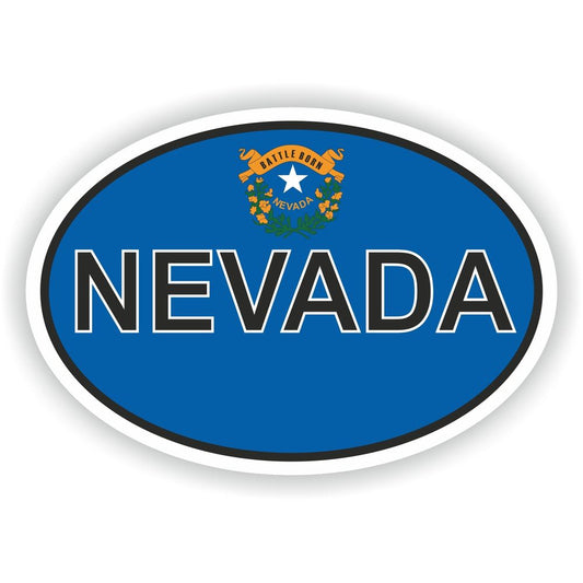 Nevada Country Code Oval With Flag