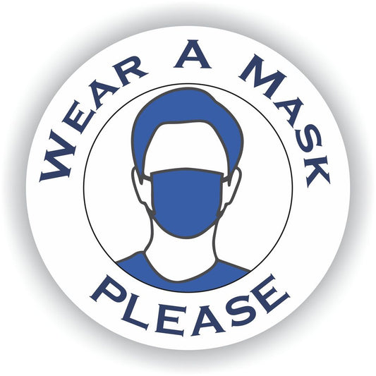 Wear A Mask Please Warning For Door Shop Car Uv Resistant
