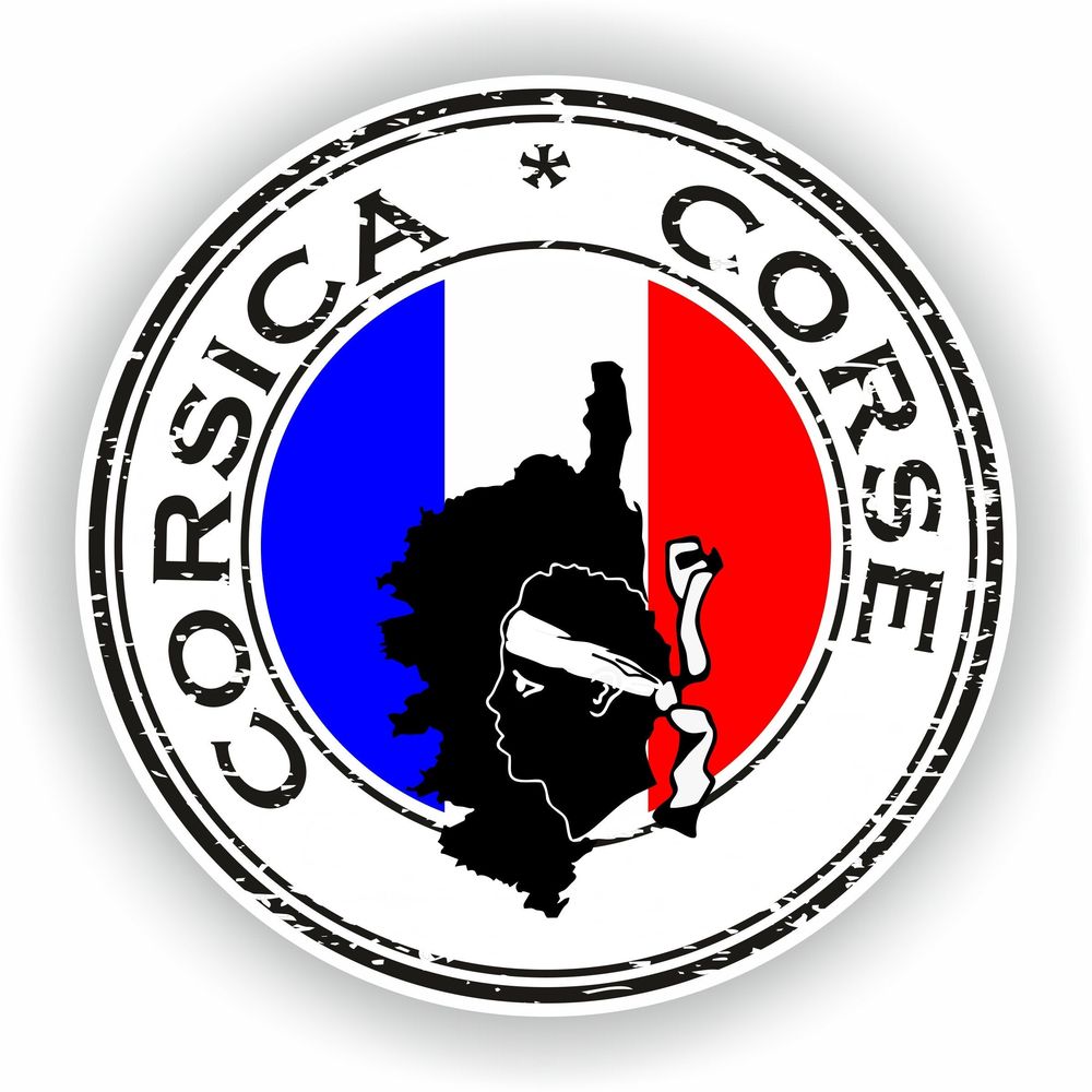 Corse Corsica France Seal Round Flag