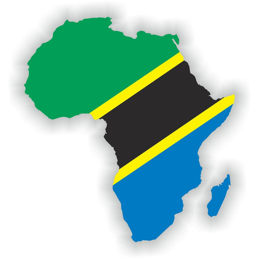 Africa Tanzania Map Flag