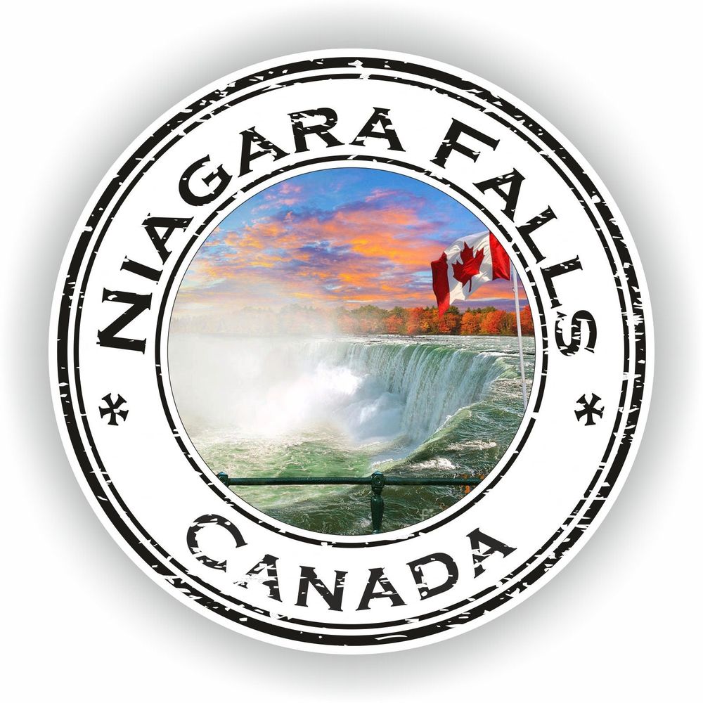 Niagara Falls Canada Seal Round Flag