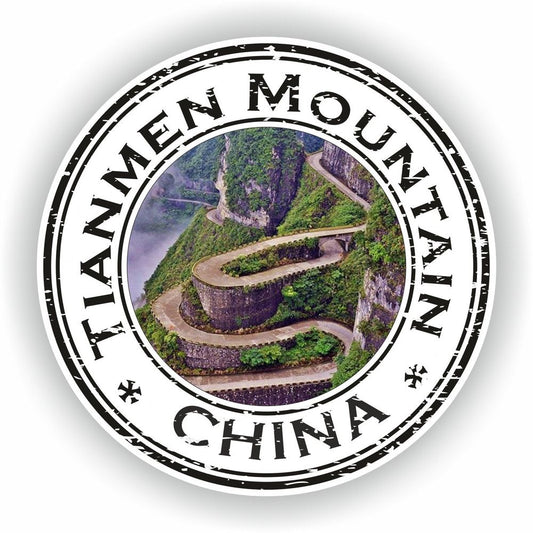 Tianmen Mountain China Seal Round Flag